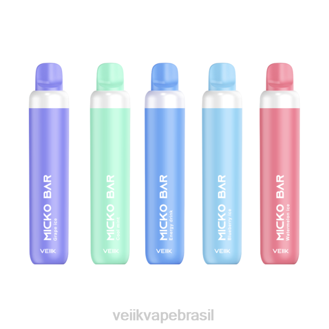 VEIIK Micko Bar vape descartável 1500 baforadas vários sabores 42XH429 | VEIIK Pod Brasil