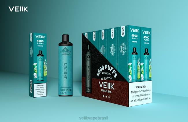 VEIIK Micko Era 4500 baforadas descartáveis ​​30 mg duende de limão 42XH45 | VEIIK Vape Review