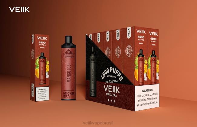 VEIIK Micko Era 4500 baforadas descartáveis ​​30 mg gelo de manga 42XH48 | VEIIK Micko X