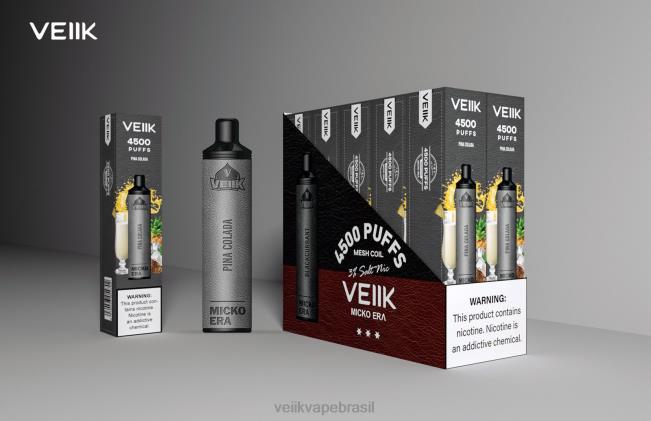 VEIIK Micko Era 4500 baforadas descartáveis ​​30 mg piña colada 42XH44 | VEIIK Vape Price