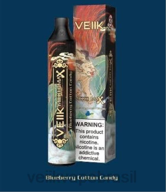 VEIIK Micko MAX vape descartável 1500 baforadas algodão doce de mirtilo 42XH446 | VEIIK Vape Micko Q Brasil