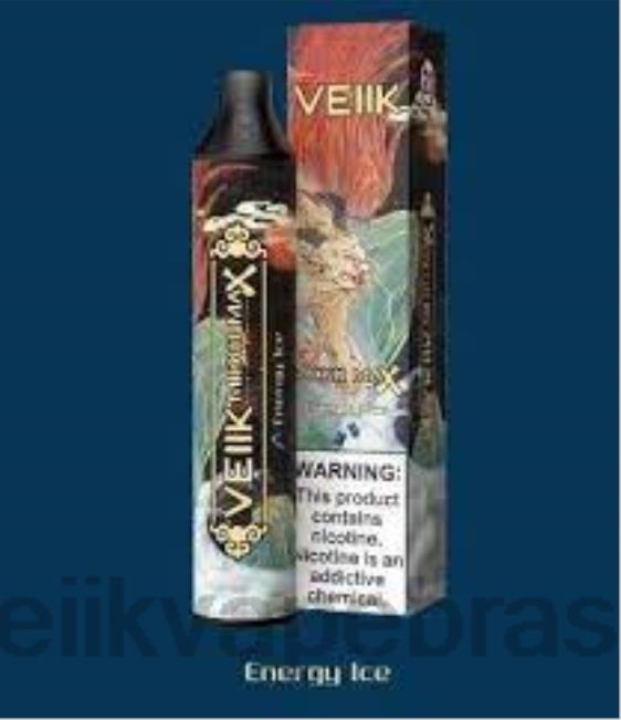 VEIIK Micko MAX vape descartável 1500 baforadas gelo energético 42XH449 | VEIIK Pod Brasil