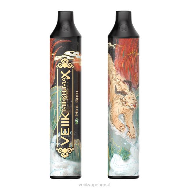 VEIIK Micko MAX vape descartável 1500 baforadas goma de menta 42XH450 | VEIIK Vape 7004 Brasil