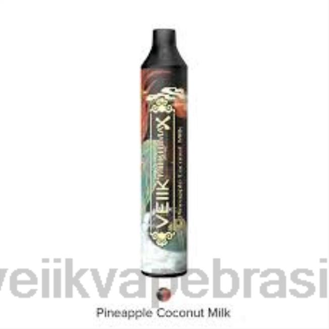 VEIIK Micko MAX vape descartável 1500 baforadas leite de coco abacaxi 42XH444 | VEIIK Vape Price