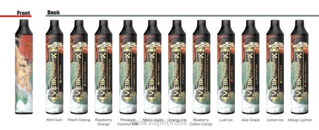 VEIIK Micko MAX vape descartável 1500 baforadas leite de coco abacaxi 42XH444 | VEIIK Vape Price
