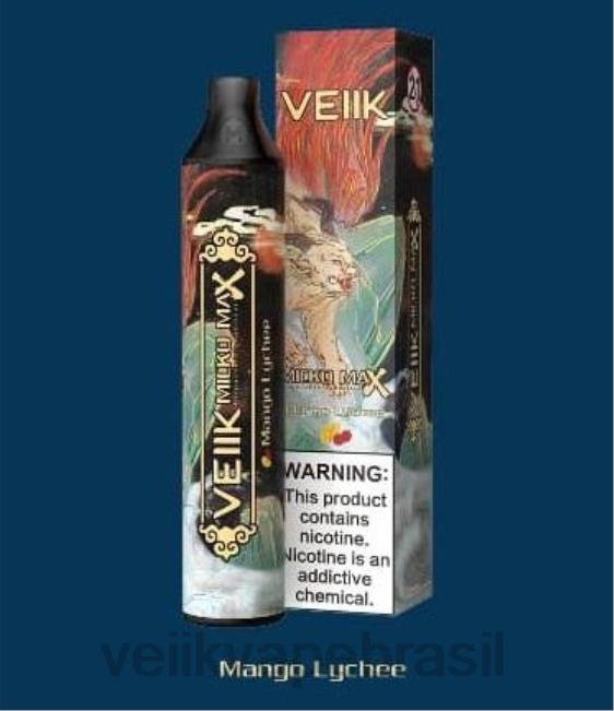 VEIIK Micko MAX vape descartável 1500 baforadas lichia de manga 42XH442 | VEIIK Vape Brasilia