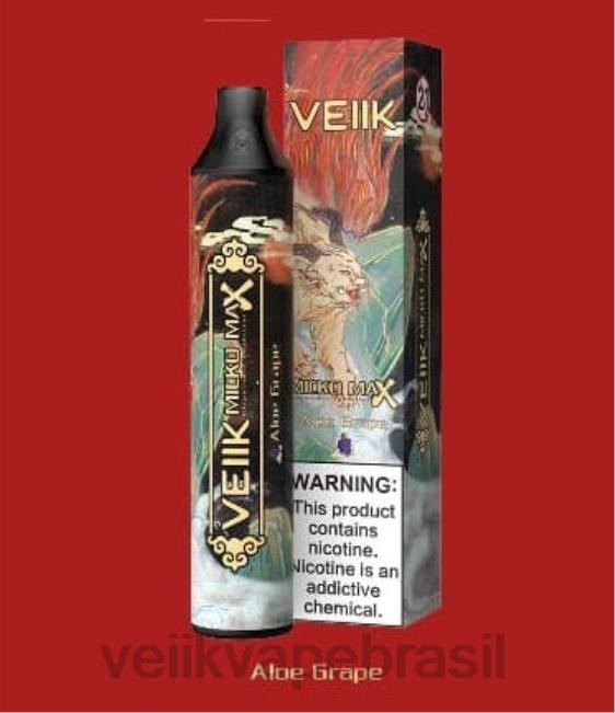 VEIIK Micko MAX vape descartável 1500 baforadas uva aloe 42XH443 | VEIIK Brasil