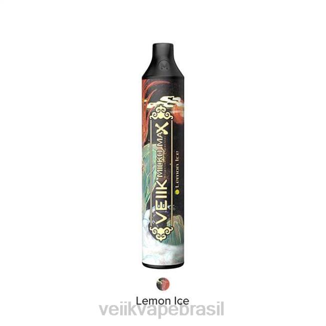 VEIIK Micko Max vape descartável 1500 baforadas gelo de limão 42XH417 | VEIIK Micko Lux Brasil