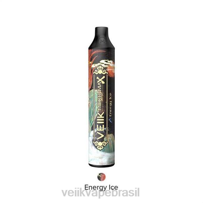 VEIIK Micko Max vape descartável 1500 baforadas gelo energético 42XH413 | VEIIK Brasil