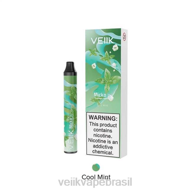VEIIK Micko Pie vape descartável 600 baforadas menta refrescante 42XH422 | VEIIK Vape Brasilia