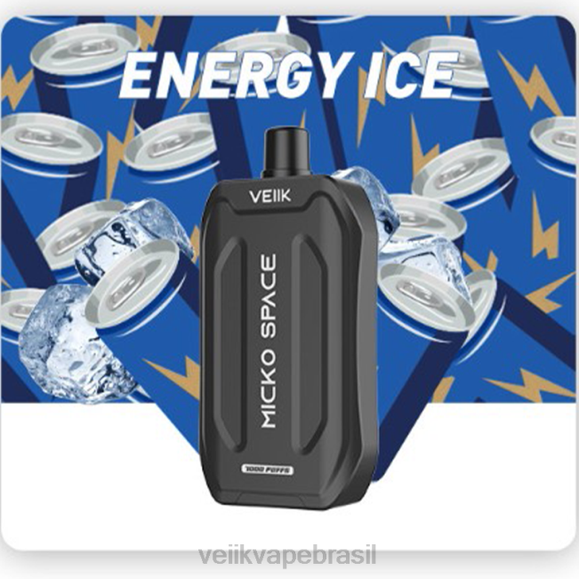 VEIIK Micko Space vape descartável 7000 baforadas gelo energético 42XH434 | VEIIK Vape Price
