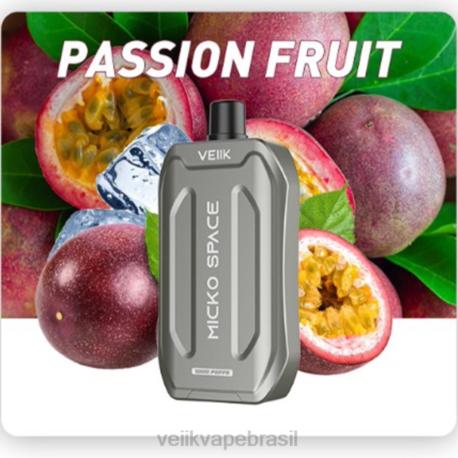 VEIIK Micko Space vape descartável 7000 baforadas maracujá 42XH437 | VEIIK Micko Lux Brasil