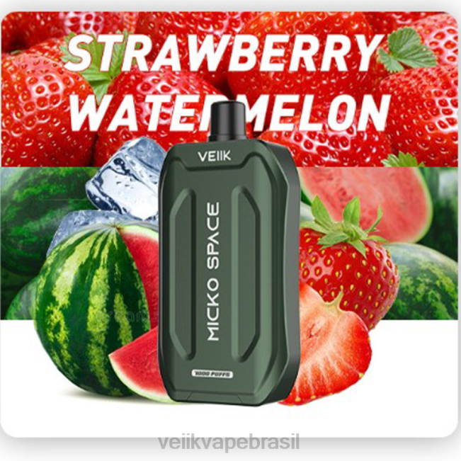 VEIIK Micko Space vape descartável 7000 baforadas melancia morango 42XH433 | VEIIK Brasil